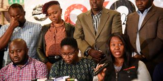 Leaders of Civil Society Organisations under the Okoa Uchumi banner
