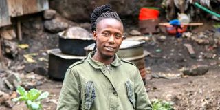 Joseph Kariaga, a member of Vision Bearerz youth group