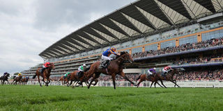 Action at Royal Ascot.