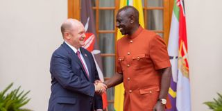 Senator Chris Coons and President William Ruto.