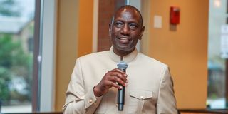 President William Ruto swahili village