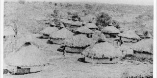 A village in Kiambu during the 1952 State of Emergency.