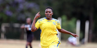 Vihiga Queens midfielder Janet Moraa Bundi