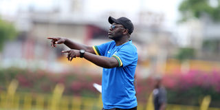 Mathare United coach Leonard Odipo