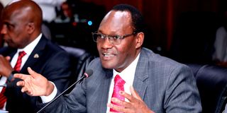 National Treasury Principal Secretary Chris Kiptoo