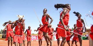 Maasai traditional dancers