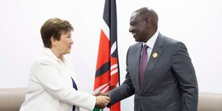 President William Ruto meets with IMF Managing Director Kristalina Georgieva