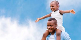 Man and daughter