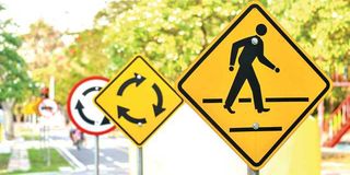 road sign