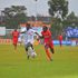 Kenya Police striker Tito Okello (right) vies with Posta Rangers defender Bernard Ondiek