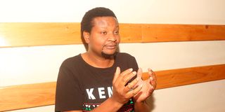 Deaf Football Federation of Kenya president Stephen Waweru