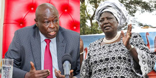 Rigathi Gachagua and former First Lady Mama Ngina Kenyatta
