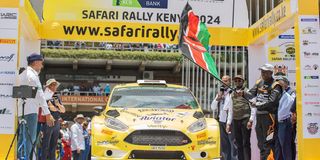 President William Ruto flags off the WRC Safari Rally