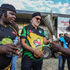Rai Group of Companies Chairman Jaswant Singh Rai (centre) with Kabras Sugar RFC players