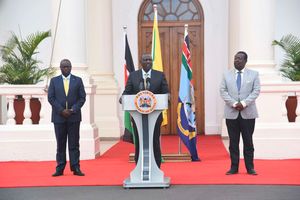 Rigathi Gachagua, William Ruto and Musalia Mudavadi