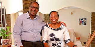 Lady Justice Anna Ngibuini Mwaure and her husband David Waihiga Mwaure