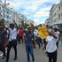 Protestors along the Moi Avenue in Mombasa on July 2, 2024.
