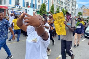 So far, the anti-government protests in Mombasa CBD have been peaceful.