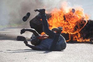 Anti-government protester