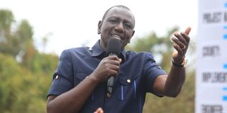 President William Ruto in Embu