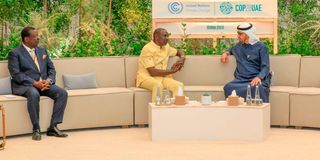 William Ruto with Sheikh Mohamed bin Zayed