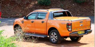 Willis Ayieko's car Ford Ranger double-cabin pickup