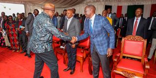 William Ruto and Uhuru Kenyatta