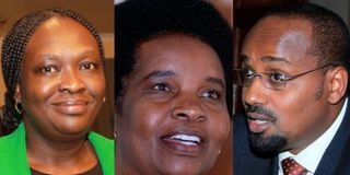 Mwanamaka Amani Mabruki, Mary Kimonye and Boya Molu.