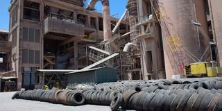 The Bamburi Cement Factory in Mombasa.