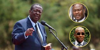 Musalia Mudavadi, Barrack Muluka and Godfrey Kanoti