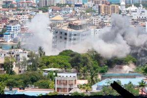 Demolished building