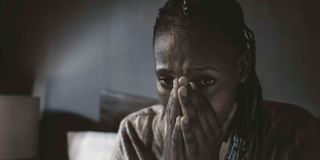 Depressed woman