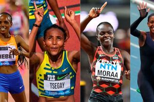 Kenyan athletes