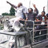 Opposition leaders heading to Kamukunji Grounds July 7, 1990.
